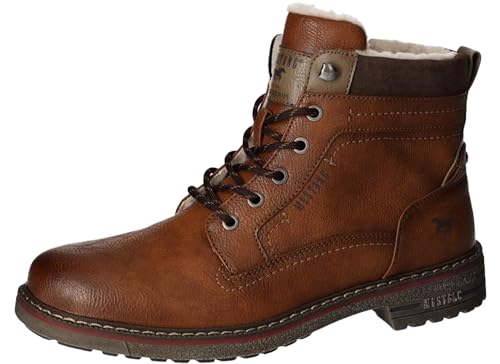 MUSTANG Herren Stiefel gefüttert Cognac EU 43
