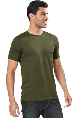 Image of T Shirt For Man | Men T-Shirts | Tshirt For Man Solid Cotton Blend Half Sleeve Regular Men Round Neck Tshirts | T-Shirts | Stylish | Gym Wear For Workout | T-Shirt | Crew Neck | Multi-Colored