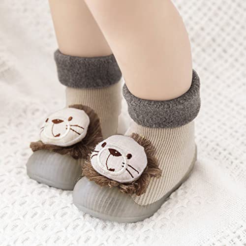 Shoes for Girls Baby Toddler Boys First Walking Socks Shoes Cute Cartoon Animal Non-Skid Slipper Indoor Sneakers4