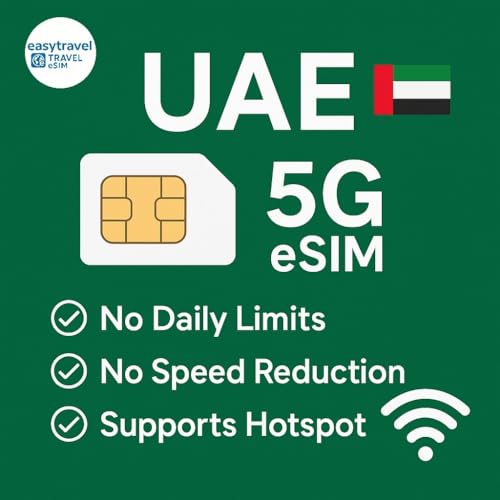 UAE eSIM Vereinigte Arabische Emirate Dubai 5G High-Speed-Daten unterstützt Hotspot 30 Tage 3 bis 20 GB E-Mail-Lieferung (5 GB für 30 Tage)