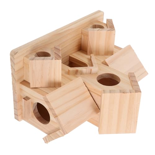 HYTROVE 6 Nido De Colibrí Cajas De Pájaros Comederos para Colibríes Al Aire Libre. Comedero para Pájaros Grande Gran Pajarera Colgante Soporte para Comedero para Pájaros Madera Beige