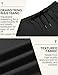 COOFANDY Mens Casual Shorts Drawstring Elastic Waist Lightweight Summer Shorts with Pockets, Black, L