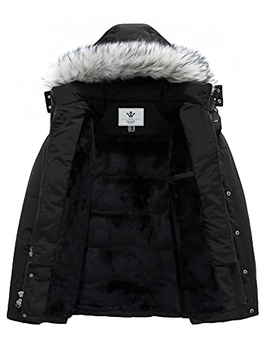 WenVen Men's Winter Puffer Coat Thicken Winter Warm Padded Jacket with Hood3