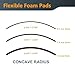 POWERTEC 71441 Flexible Contour Sanding Grips Set w/ 3 Flexible Foam Pads and 6 Profile Grips for Sanding Convex and Concave Profiles