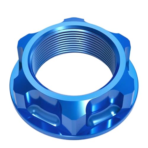 Lenkstammmutterschraube kompatibel mit WR250F WR450F YZ125 YZ250 YZ125X YZ250X YZ250F YZ450F YZ250FX YZ450FX YZ400 YZ426F YZ125G 250G Dirt Bike -Modelle(Bleu)