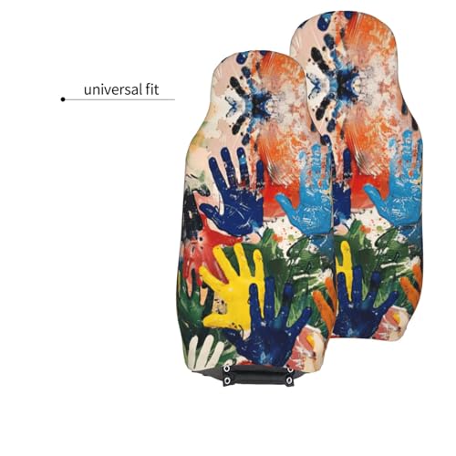 Protector de asiento de coche antideslizante, fundas infantiles universales, pack de 2 4
