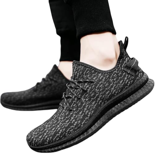 Image of Mens Slip On Walking Shoes Lightweight Breathable Non Slip Running Comfortable Gym Tennis Athletic Fashion Sneakers Men