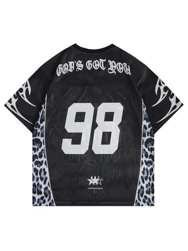 SOLY HUX Men's Jersey Shirts Mesh Graphic Tees V Neck Drop Shoulder Short Sleeve Loose Streetwear Tops2