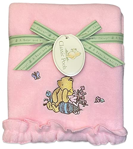 Image of Winnie The Pooh and Friends, Piglet, Eeyore, Rainbow, Silky to The Touch, Kids Throw Blanket