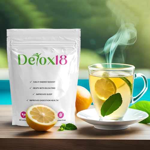 Detox 18 All Natural Tea Bags - Detox Tea Support Healthy Weight - Energize Your Day, Helps Reduce Bloating, Natural Detox and Cleanse | Laxative-Free, Vegan, 18 Servings - Image 4