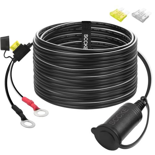 SCCKE 14.8FT 14AWG Adapter Plug Socket with Eyelet Terminal