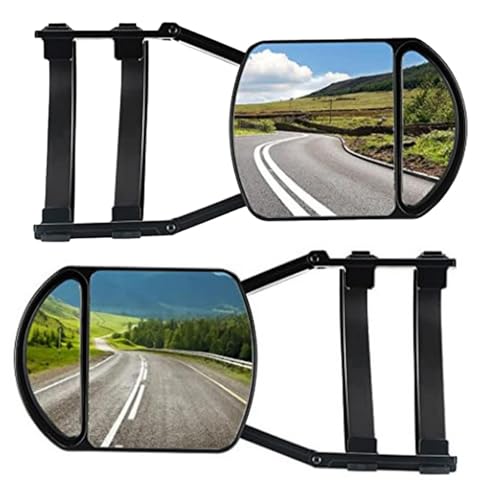 2 specchietti retrovisori per roulotte, specchietti retrovisori esterni, per roulotte, roulotte, specchietti retrovisori laterali, per auto e roulotte