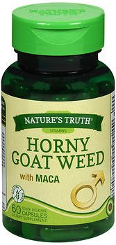 Nature's Truth Horny Goat Weed with Maca Dietary Supplement - 60 Quick Release Capsules, Pack of 4