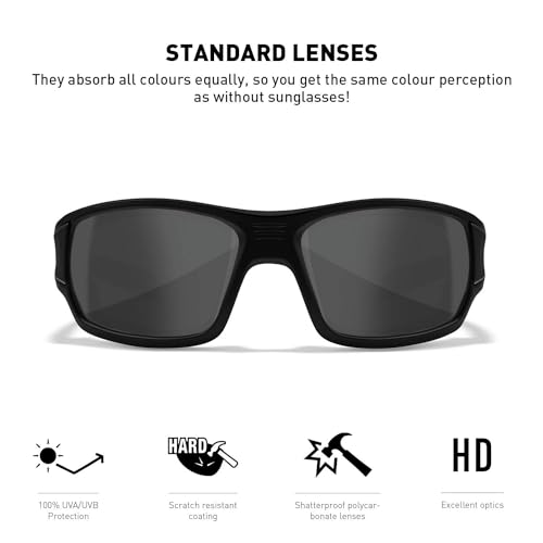 Wiley X │ WX BREACH, Grey Lenses | Matte Black Frame, M-L - Image 2
