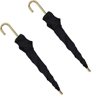 CIYODO 2 Peças De Enfeites De Guarda-Chuva Móveis Pretos Guarda-Chuva Preto Mini-Móveis Móveis De Casa Em Miniatura Guarda-Chuvas Em Miniatura Móveis Em Miniatura Casa De Bonecas Mini