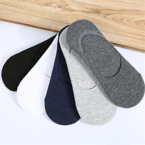 5 Pairs Of Men's Summer Fashion Invisible Socks Breathable And Comfortable Cotton Matching Socks3