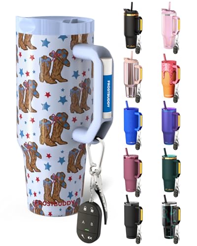 Thicc Buddy - 40 oz Stainless Steel Vacuum Insulated Tumbler with Lid and Straw for Water - Travel Mug Cupholder Friendly - Gifts for Women Men Him Her (All American Sweetheart1)