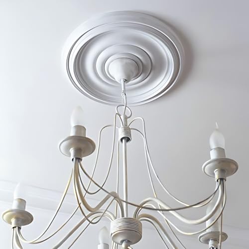 Rosace R08 Orac Ø 38 cm moulure de plafond en polyuréthane rigide apprêté - 6