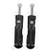 2xCNC Universal Motocicleta Bicicleta Reposapiés Plegables Piloto Pie Trasero Resto Negro