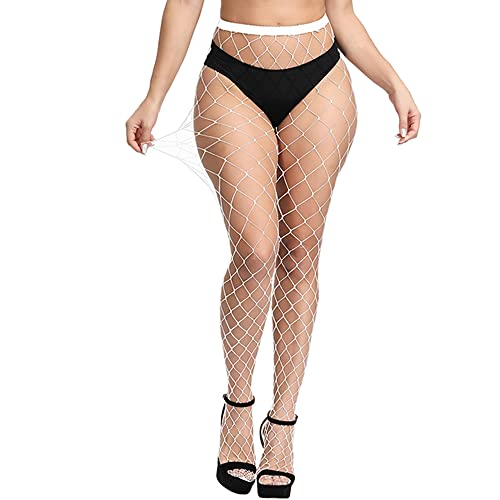 Image of Fishnet Stockings Lace Patterned Tights High Waist Pantyhose Fishnets for Women
