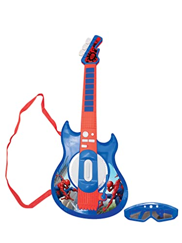 Lexibook K260SP Spider-Man Elektronische verlichte gitaar met microfoon, bril met microfoon, demosongs, MP3-stekker… - Image 4