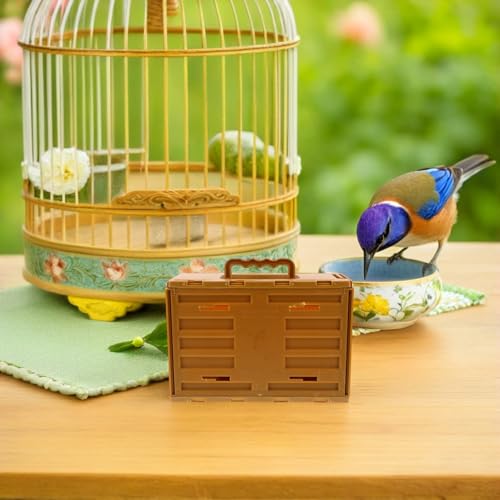Cage à oiseaux portable avec multiples trous de ventilation pour petit oiseau - 8