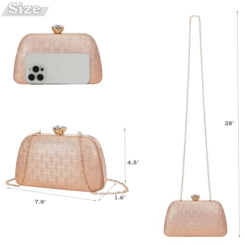 Image of BBTT.ful New Clutch Purses for Women Elegant Evening Bag for Party, Wedding, and Formal Events