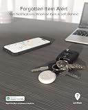 SBS Track My Dot Kit, Zestaw 4 Lokalizatorów Smart Tag kompatybilnych z Apple Find My (tylko iOS, Android nieobsługiwany), Lokalizator Kluczy, Bateria CR2032 W Zestawie, Otwór Na Brelok, Biały