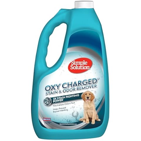 Simple Solution Oxy Charged Pet Stain and Odor Remover | Eliminates Pet Stains and Odors with 3X Cleaning Power | 1 Gallon Cover