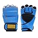 Guantoni da Boxe da Mezzo Dito Guanti MMA UFC Boxe Pelle Donne degli Uomini Senza Dita Sacco da Boxe Guanti di Kickboxing Sparring (Color : Red, Size : One Size)