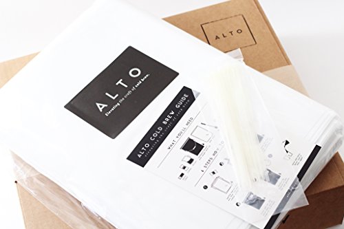 Alto Cold Brew Disposable Commercial Coffee Filters 18  x 24  [50 Pack]. Compatible with Commerical Cold Brew Systems and Buckets. Cleaner Brighter Specialty Cold Brew, Without the Cleanup