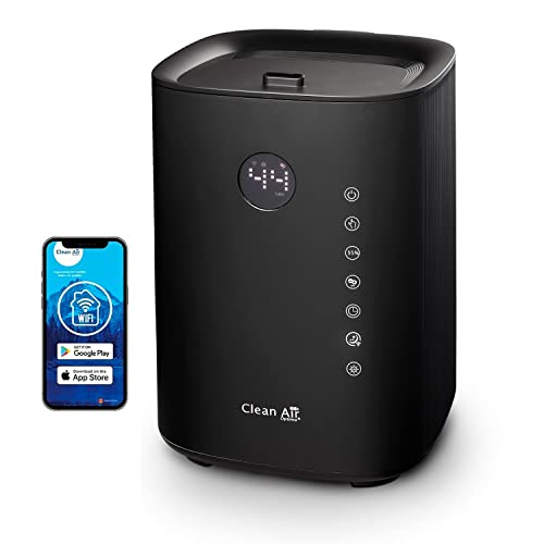 Clean Air Optima CA-604 Smart Top Filling - 3 en 1:Humidifcateur, purificateur d'air et aromathérapie! - Capacité min.120 ml/h - max.400 ml/h! - Idéal pour...