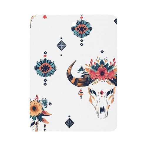 Bulls Skull Car Air Freshener Hanging Aromatherapy Tablets for Car Accessories Square