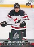 2022 Upper Deck Team Canada Juniors #77 Logan Stankoven Team Canada Hockey Card - GotBaseballCards