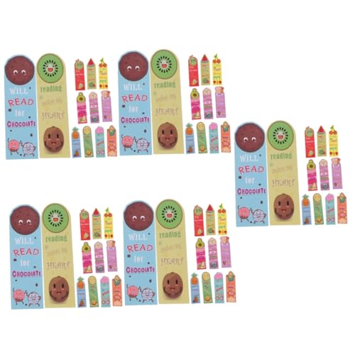 Marque-page fruits Uonlytech en papier parfumé pour lecture | Lot de 180