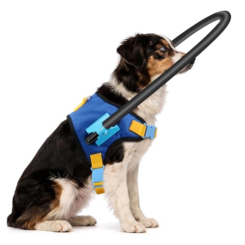 LetPetRun Blind Dog Halo Harness Adjustable Anti-Collision Aid M 20-24
