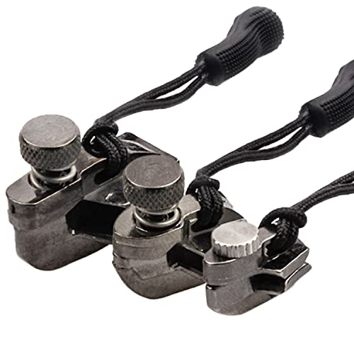 munkees® Reißverschluss Zipper Reparatur Set [3 Stück, Graphit] - Universell anwendbar & kinderleicht - Reisverschlußzipper Reissverschluss Reparatur Set - Ersatz Zipper für Reißverschluss Repair Kit