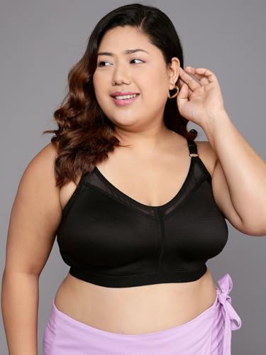 Image of Clovia Women's Cotton Solid Non-Padded Full Cup Wire Free Everyday Bra