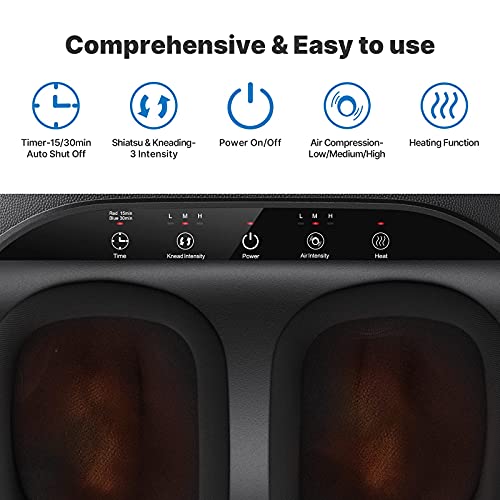 RENPHO Neck Shoulder Massager with Heat Foot Massager Machine with Heat