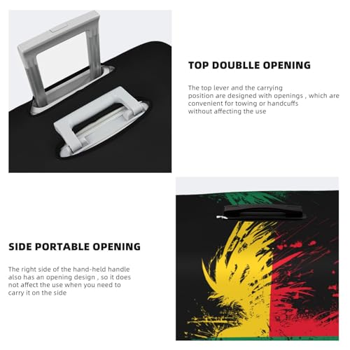 Travel Luggage Cover Benin Beninian Flag Fashion Washable Baggage Suitcase Protector Fit For Luggage X-Large4