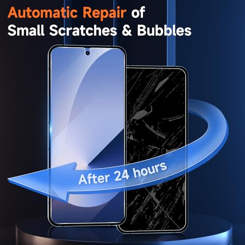 YWXTW EZ Alignment for Samsung Galaxy Z Flip 6/Z Flip 7 FE Screen Protector, [Strengthen Crease Test] 3Pcs Inner Soft EPU Film+2Pcs Front Display Tempered Glass+1 Set Camera lens Protector, Anti Scratch