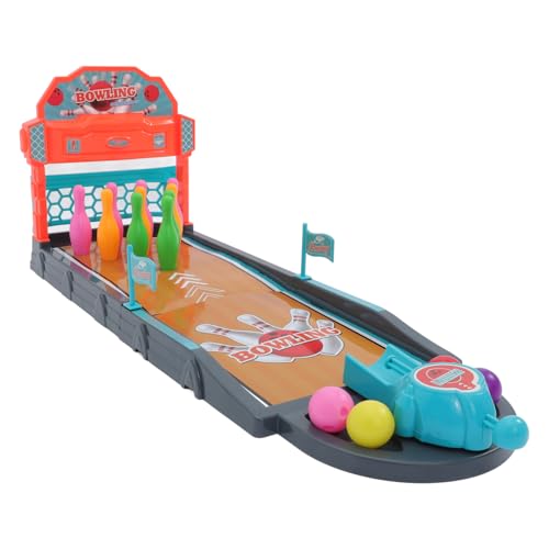 Hohopeti - Hohopeti Set de Bowling Plastique pour Garçon Fille Jeu de Quilles de Table Intérieur Éducatif pour Tout- Renforce Attention Motricité Jeu Interactif Parent-garçon Fille Piste Verte
