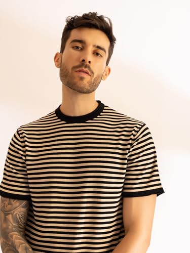 Image of Armisto Men's 100% Cotton Fancy Party Polo T-Shirt /Neutral Colour