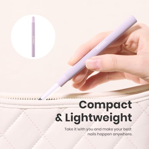 Image of Beetles Nail Art Brushes, 1pcs Liner Brush Size 15mm Painting Art Design | Manicure Pen Detachable Handle and Protect Cap Professional Nail Tools for Lines, Details, Fine Drawing