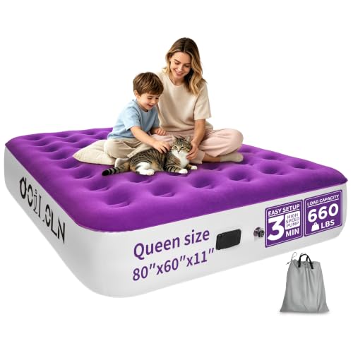 ooiloln Portable air Mattress Queen with Built in Pump for Home...