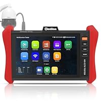 Henkion CCTV-Tester Monitor 4K 12MP ip kamera tester POE++ Max. 90W POE-Kameratest 8\ 1920x1200 IPS-Touchscreen 1CH SFP-Modul WLAN-Netzwerk-Tools Kabeltest POE-Erkennung Energiemanagement App-Updates