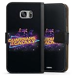 Impression : l'étui portefeuille fait de votre smartphone une pièce unique grâce au procédé d'impression direct du design Les Gardiens de la Galaxie, Marvel, Logo.