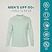 Vapor Apparel Men's Outdoor UPF 50+ Long Sleeve T-Shirt, UV Sun Protection for Fishing, Running, Hiking, XL, Seagrass