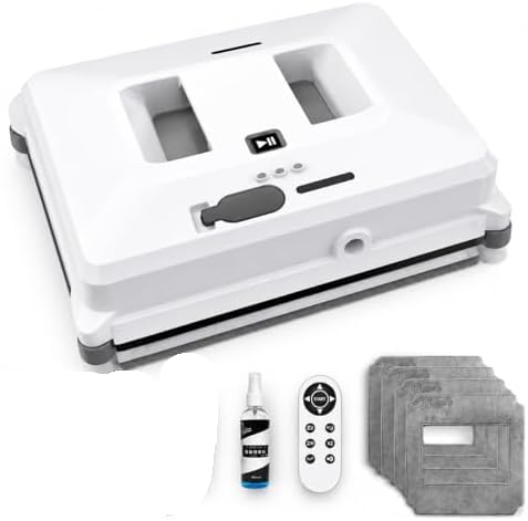 Robot lave-vitre compact double jet 3000 Pa pour fenêtres