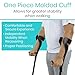 Vive Forearm Crutches (Pair) - Adjustable, Lightweight Arm Crutches Forearm for Adults - Ergonomic Arm Crutch Cuff and Comfortable Handles - Heavy Duty Crutches Non Slip Skid Replaceable Rubber Tips